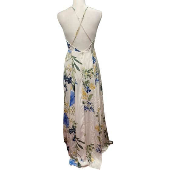 Lulus Still The One White Floral Maxi Open Back Dress - S - Pre-Owned - Picture 3 of 12